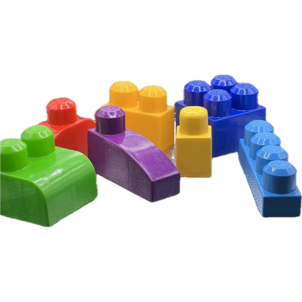 Mega Bloks Big Building Bag 80 Piece Set Toddler Building Blocks Multi Color 1+